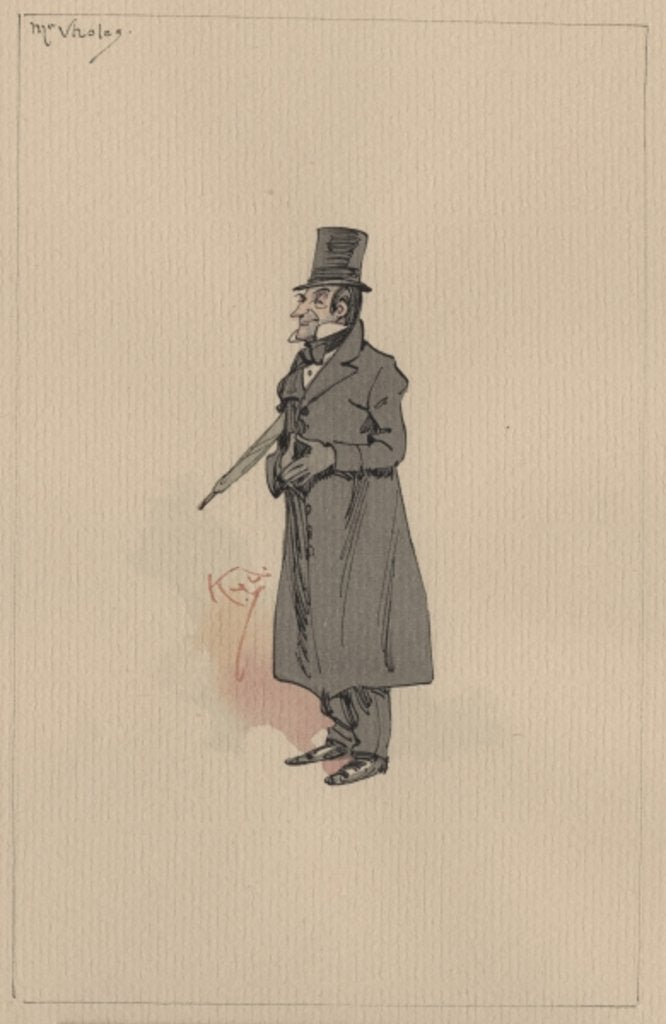 Detail of Mr Vholes, c.1920s by Joseph Clayton Clarke