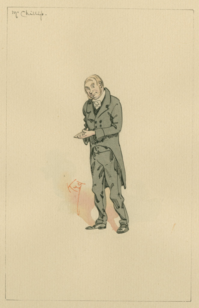 Detail of Mr Chillip, c.1920s by Joseph Clayton Clarke