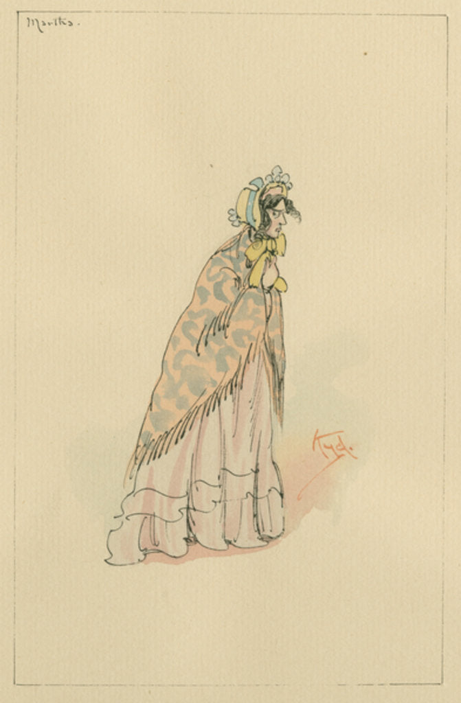 Detail of Martha Endell, c.1920s by Joseph Clayton Clarke