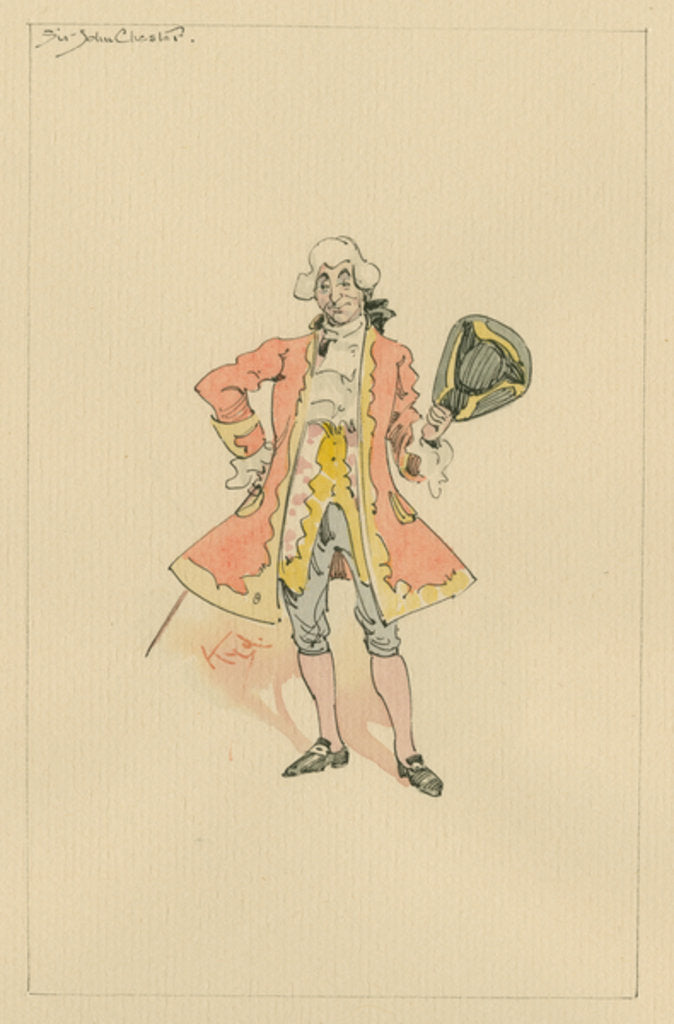 Detail of Sir John Chester, c.1920s by Joseph Clayton Clarke