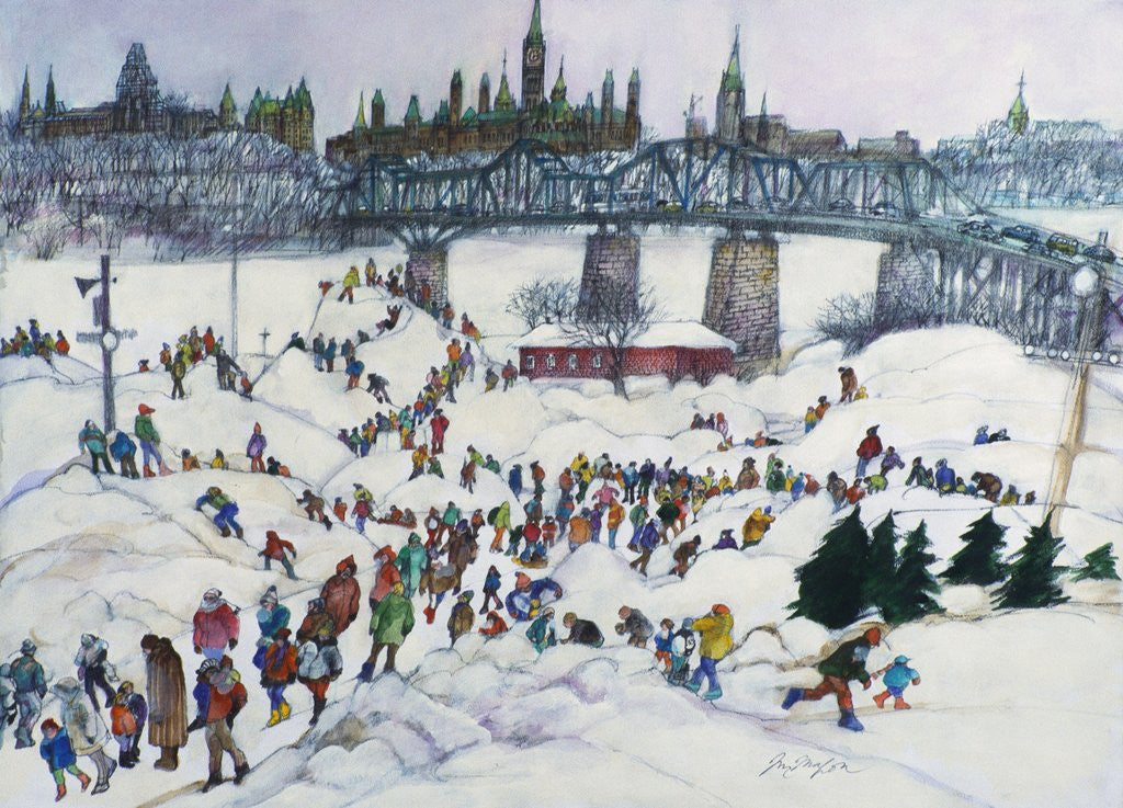 Detail of Winterlude, Pirovik - Ottawa-Hull, Canada by Franklin McMahon