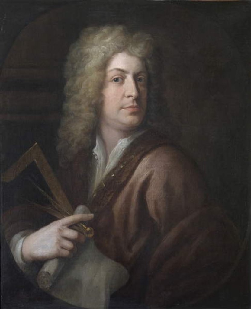 Detail of Edward Strong, c.1710 by Godfrey (attr. to) Kneller