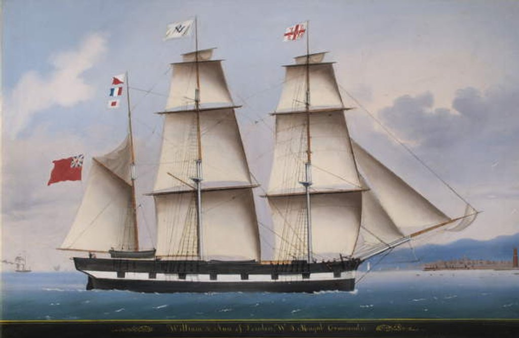 Detail of William and Anne of London, W S Magub, Commander, 1855 by Michele Renault