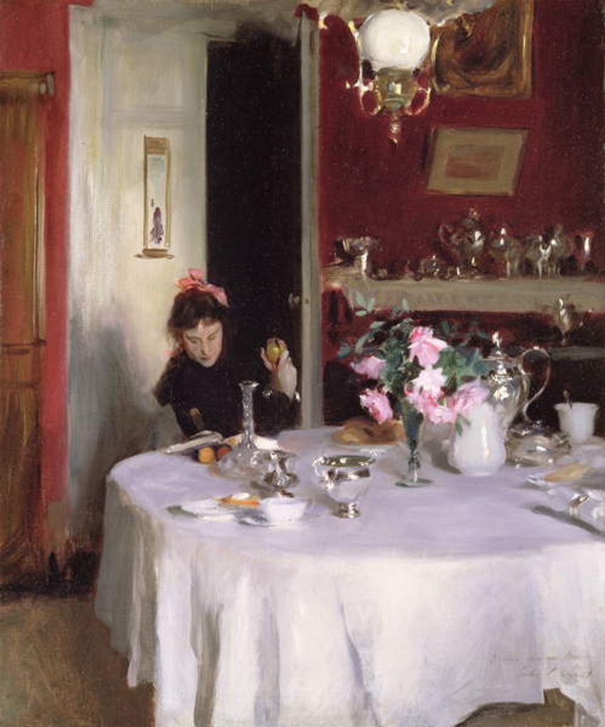 Detail of The Breakfast Table, 1884 by John Singer Sargent