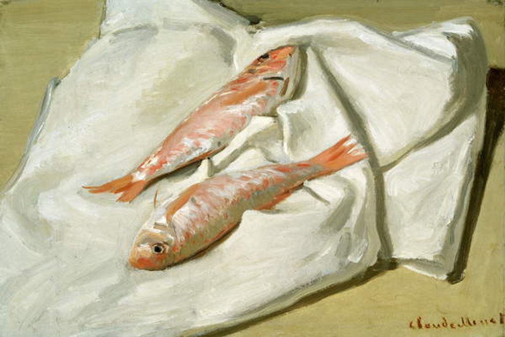 Detail of Red Mullet, c.1870 by Claude Monet