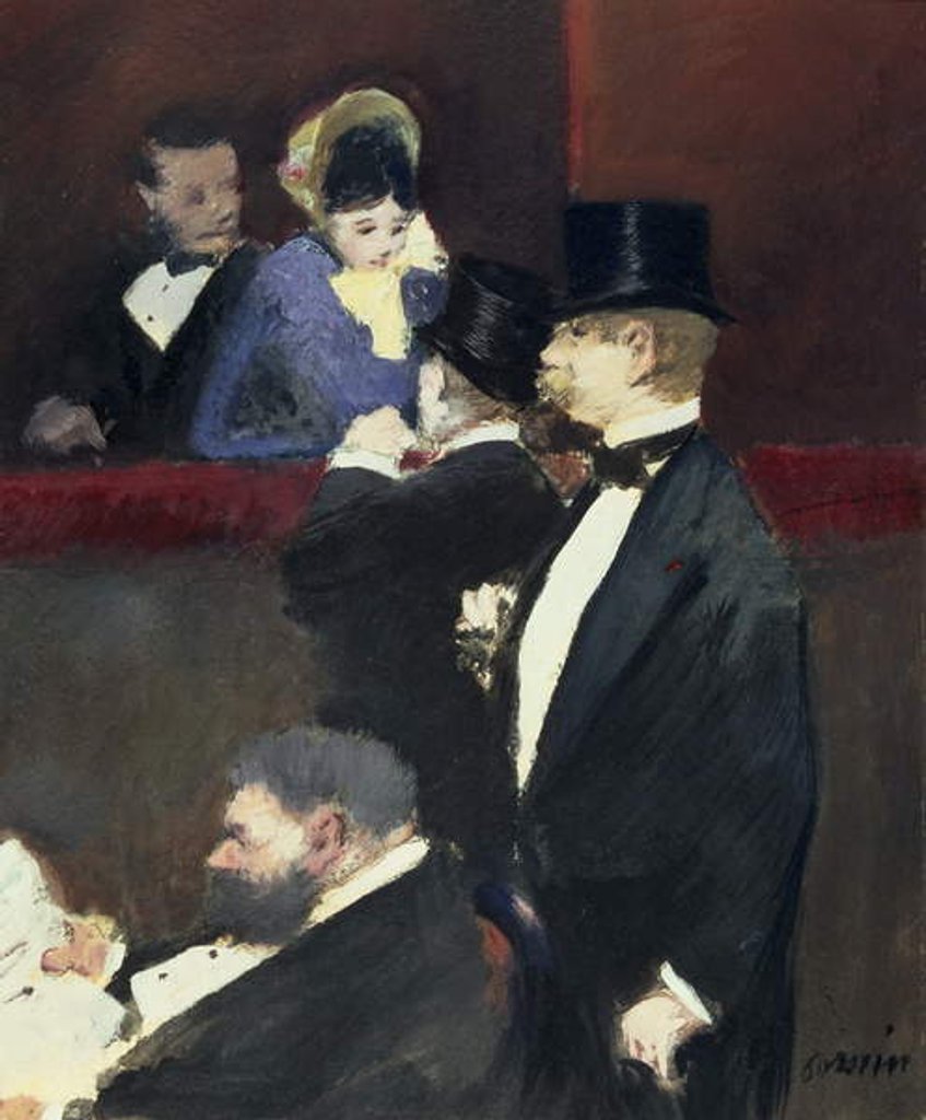 Detail of A Loge at the Opera, c.1880 by Jean Louis Forain