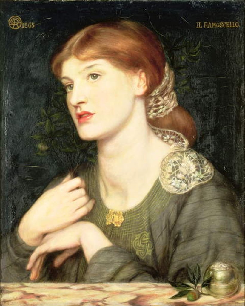 Detail of Il Ramoscello, 1865 by Dante Gabriel Charles Rossetti