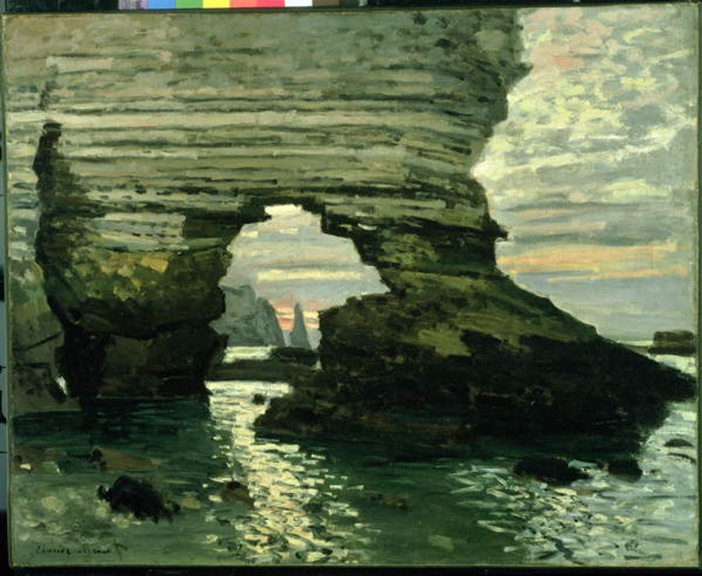 Detail of Cliff at Etretat, c.1868-69 by Claude Monet