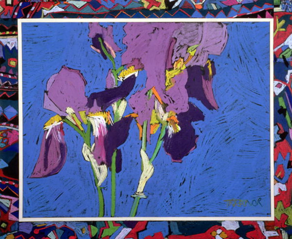 Detail of Flag Irises by Frances Treanor