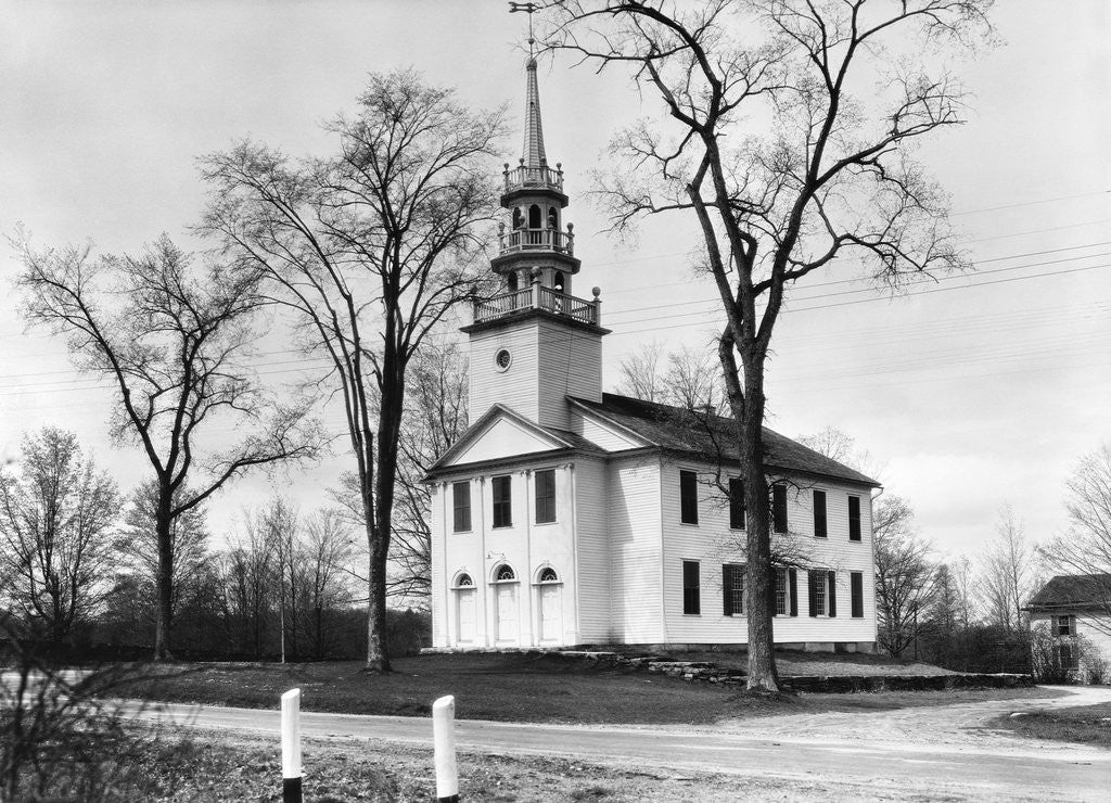 Detail of Connecticut Church by Anonymous