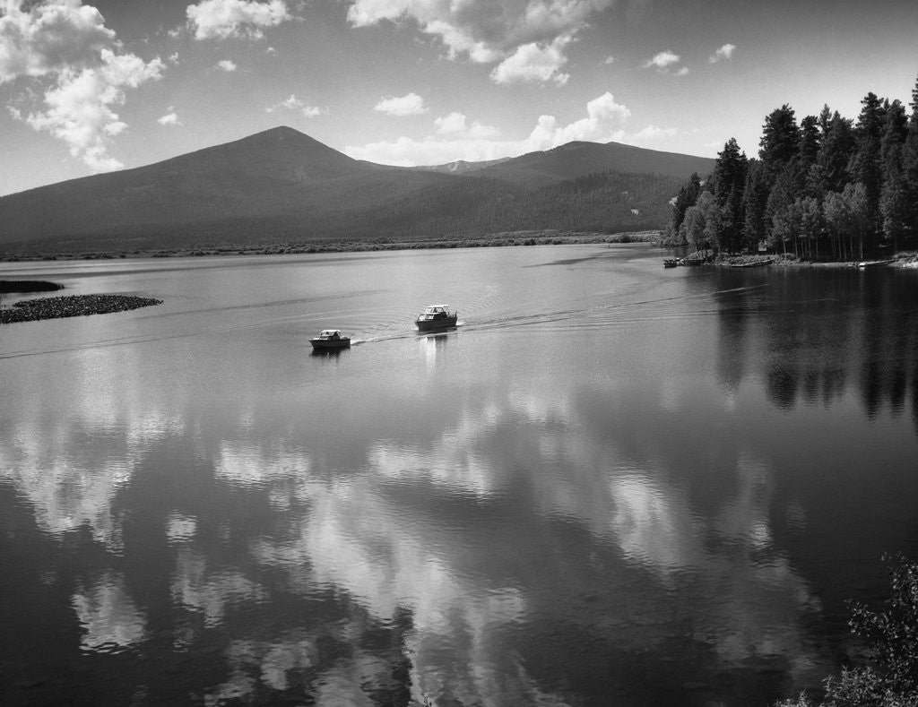 Detail of Boating on Upper Klamath Lake by Anonymous