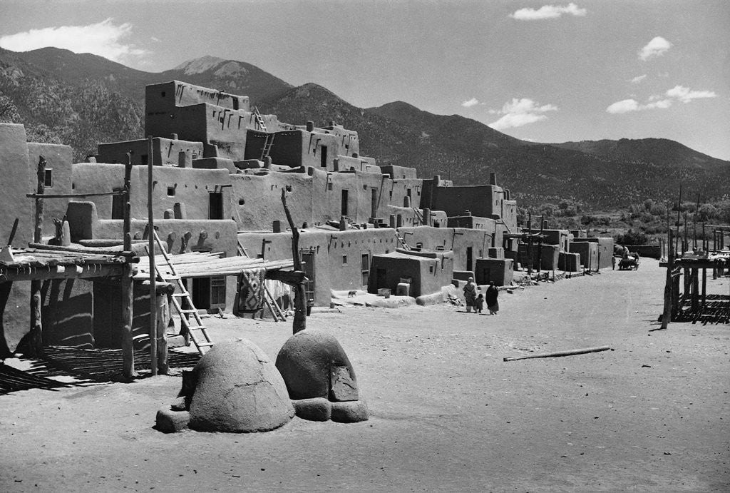 Detail of Taos Pueblo by Anonymous