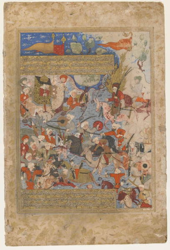 Detail of Ali and Aisha at the Battle of the Camel by Inayatullah al-katib al-Shirazi