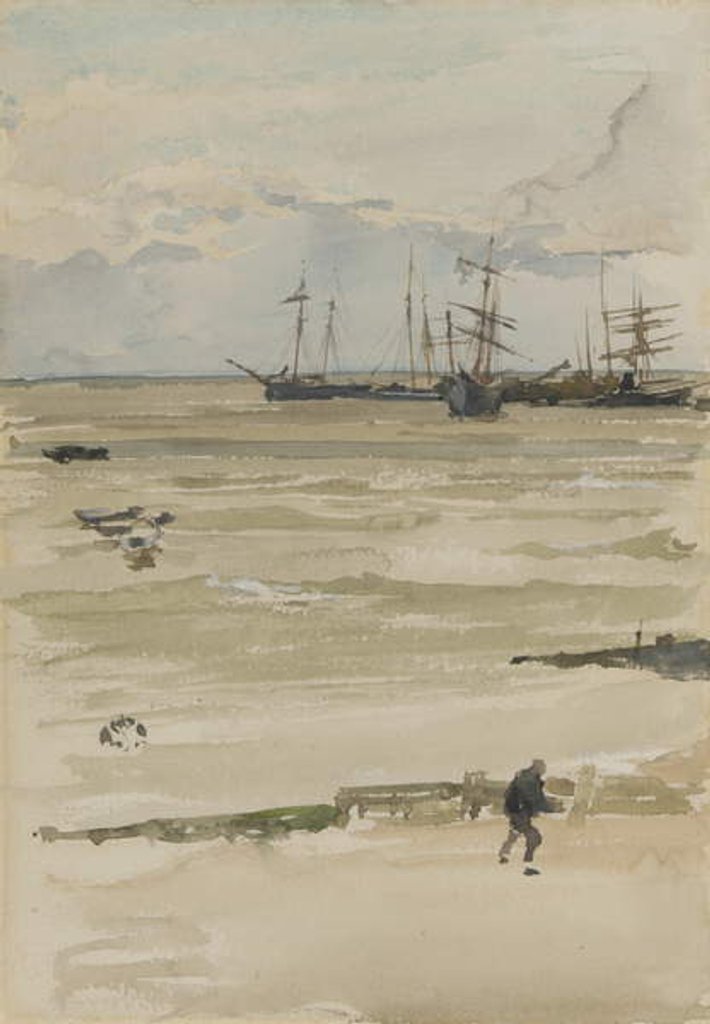Detail of The Anchorage, 1883/84 by James Abbott McNeill Whistler