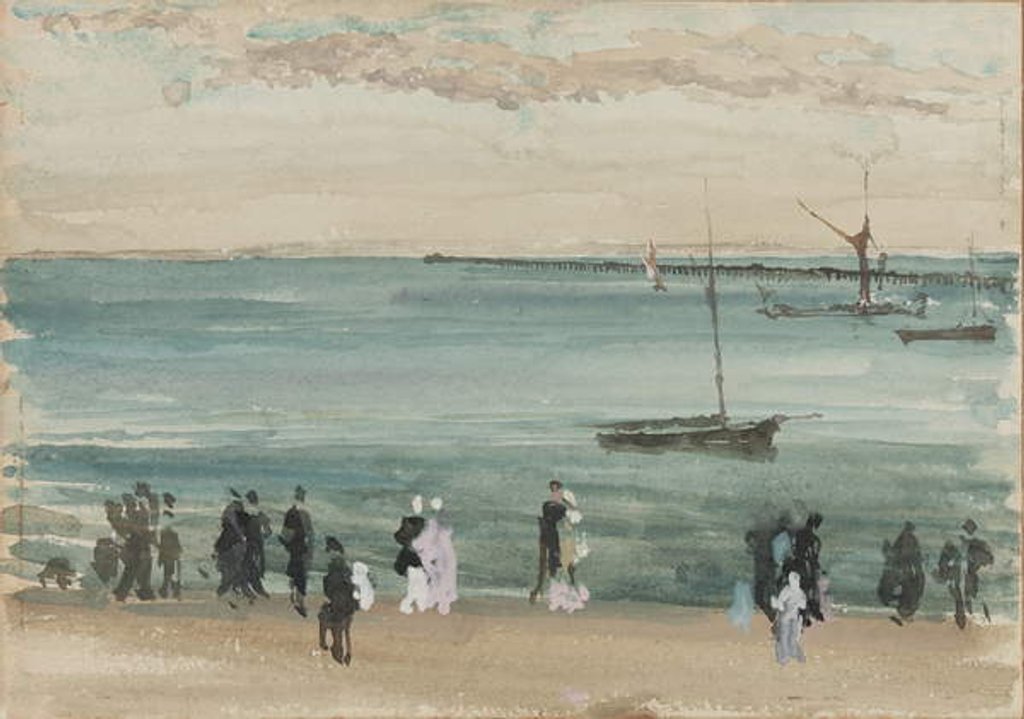 Detail of Southend Pier, 1883-84 by James Abbott McNeill Whistler