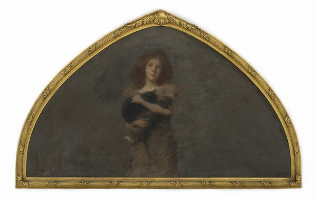 Detail of Early Portrait of the Artist's Daughter, 1893-94 by Thomas Wilmer Dewing