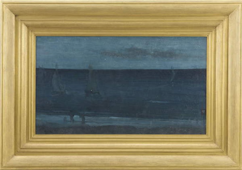 Detail of Nocturne: Blue and Silver - Bognor, 1871-76 by James Abbott McNeill Whistler