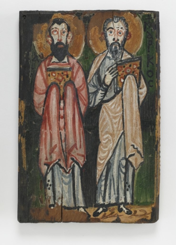 Detail of St. Matthew and St. John by School Byzantine
