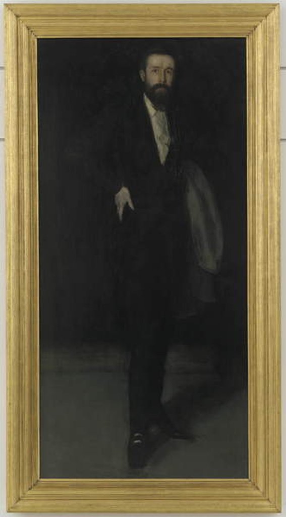 Detail of Arrangement in Black: Portrait of F.R. Leyland, c.1870 by James Abbott McNeill Whistler
