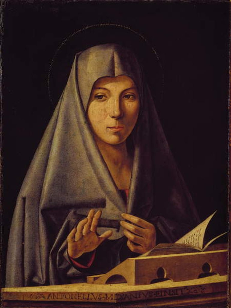 Detail of Virgin Annunciate by Antonello da Messina