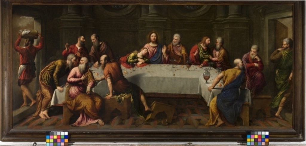 Detail of The Last Supper by Paris Bordone