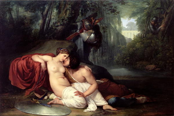 Detail of Rinaldo and Armida by Francesco Hayez