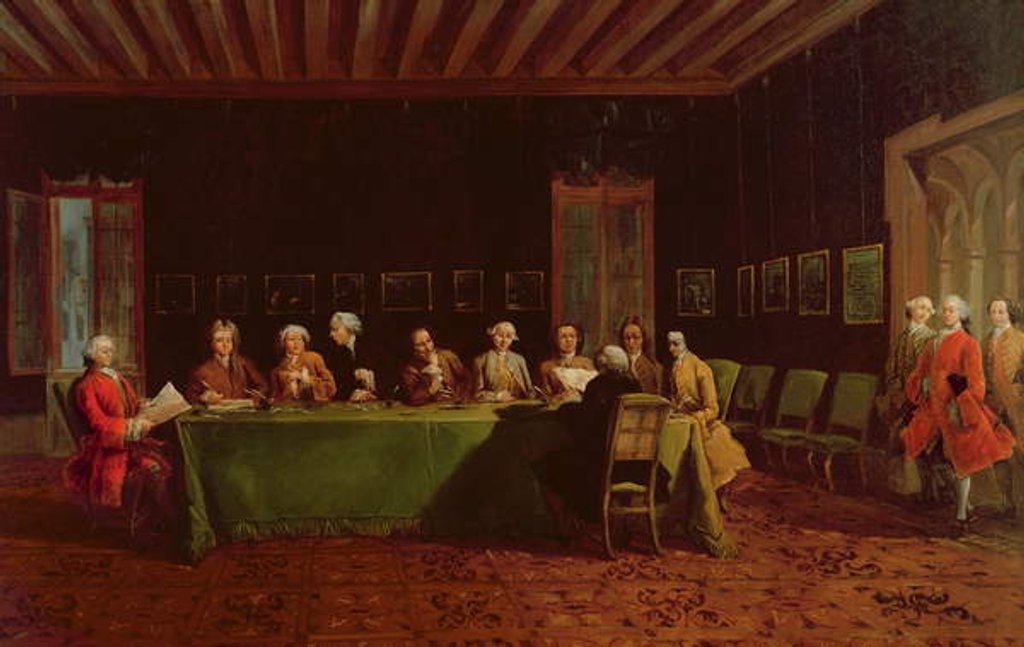 Detail of Diplomats Meeting by Francesco Guardi