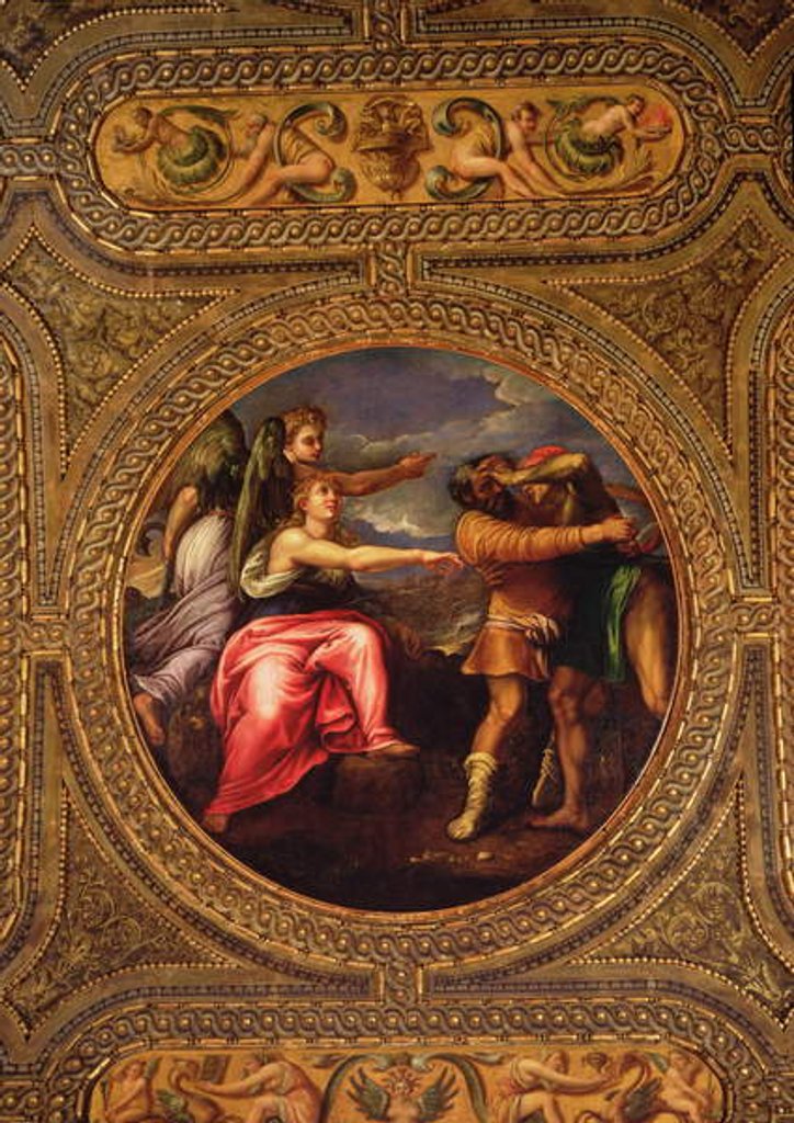 Detail of Allegory of Speed, Toil and Exercise by Battista Franco