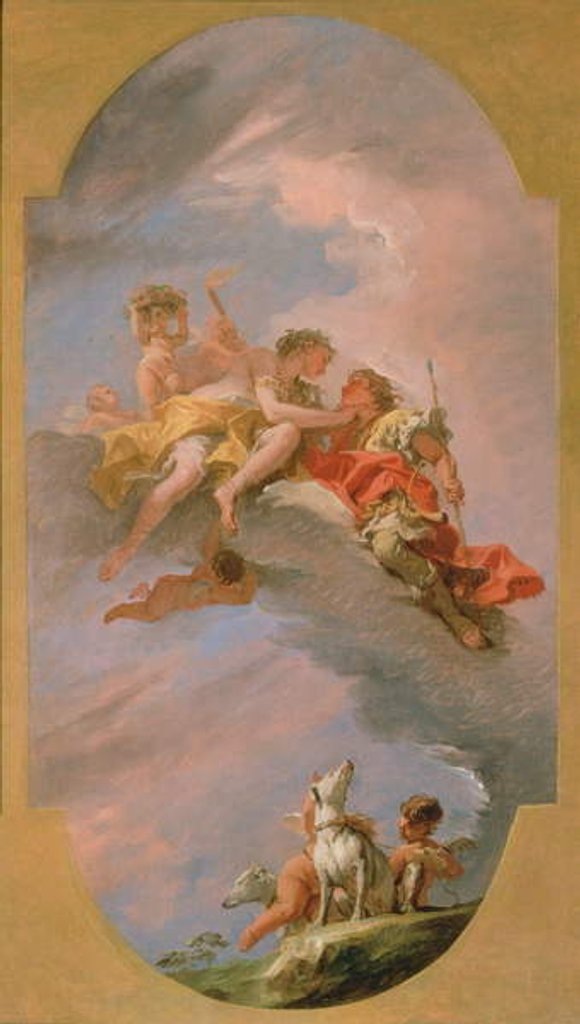 Detail of Venus and Adonis by Sebastiano Ricci