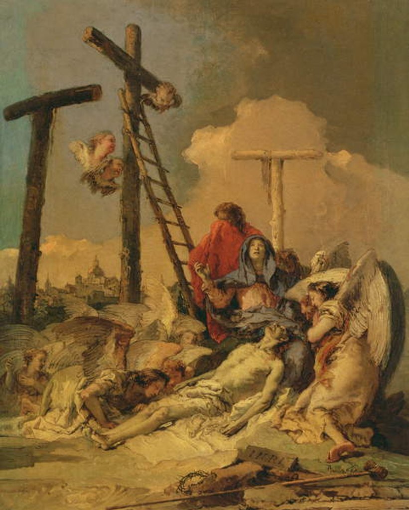Detail of The Deposition by Giovanni Battista Tiepolo