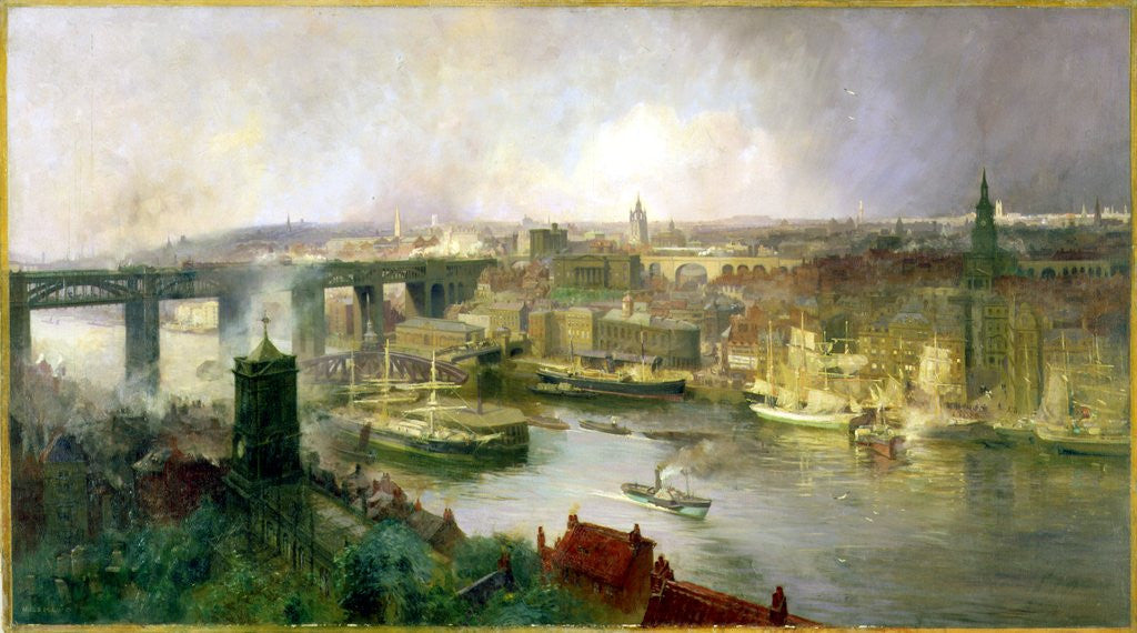 Detail of Newcastle upon Tyne from Gateshead by Niels Møller Lund