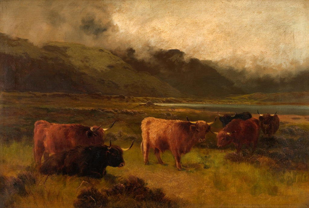 Detail of On Tarras Moss by Thomas Henry Gibb