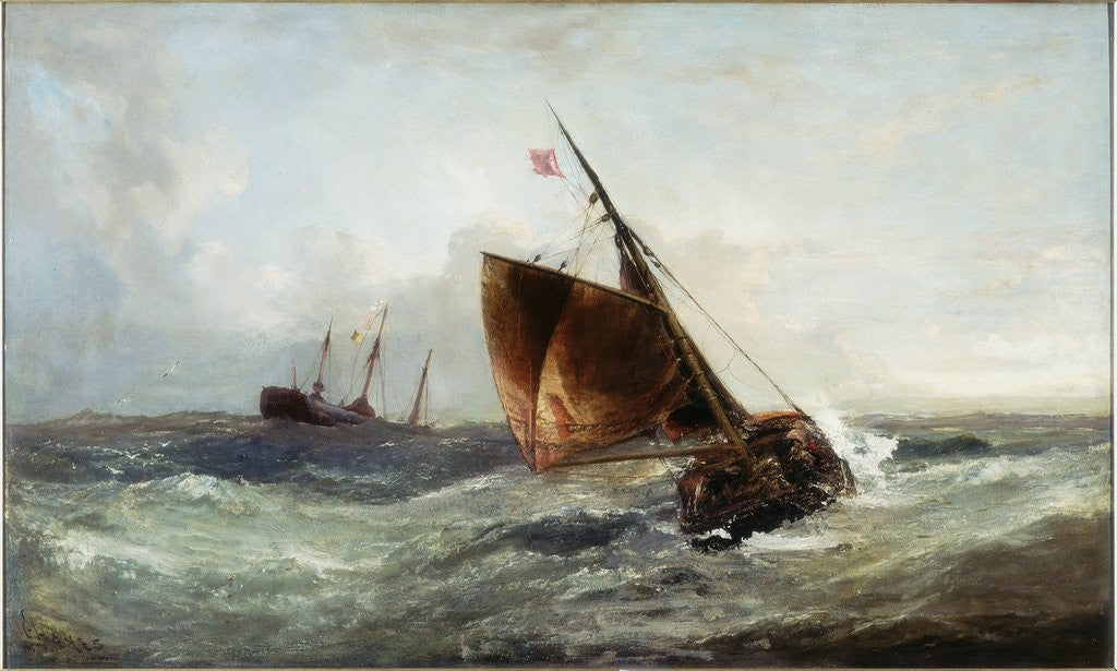 Detail of Rough Passage by Edwin Hayes