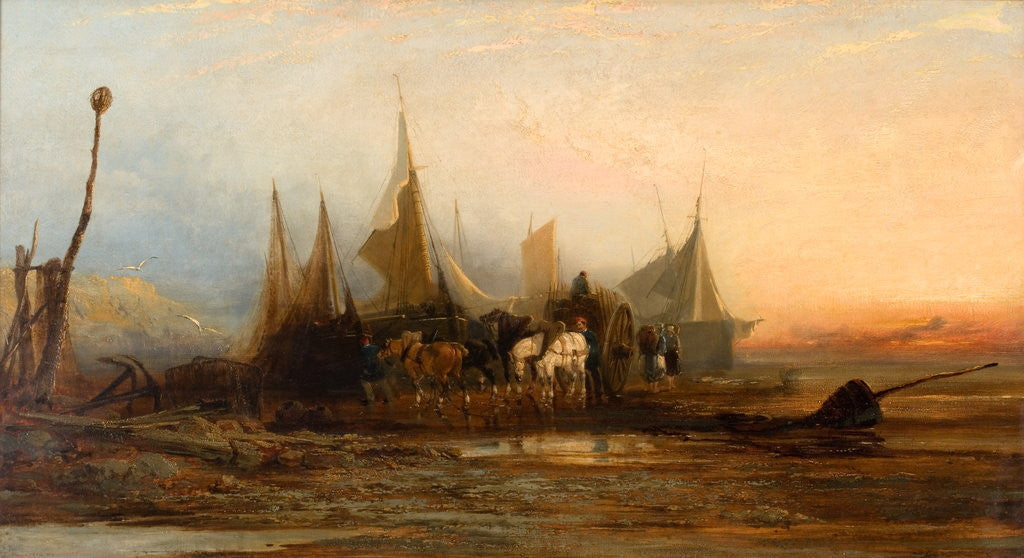 Detail of Evening on the French Coast by Edmund John Niemann