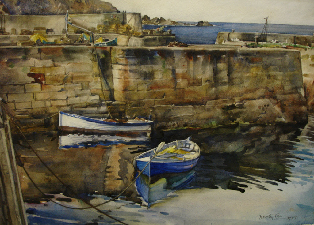Detail of Idle Boats, St Abb's Harbour, Berwickshire by Dorothy Carr