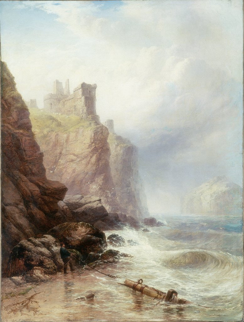 Detail of Tantallon Castle by George Blackie Sticks