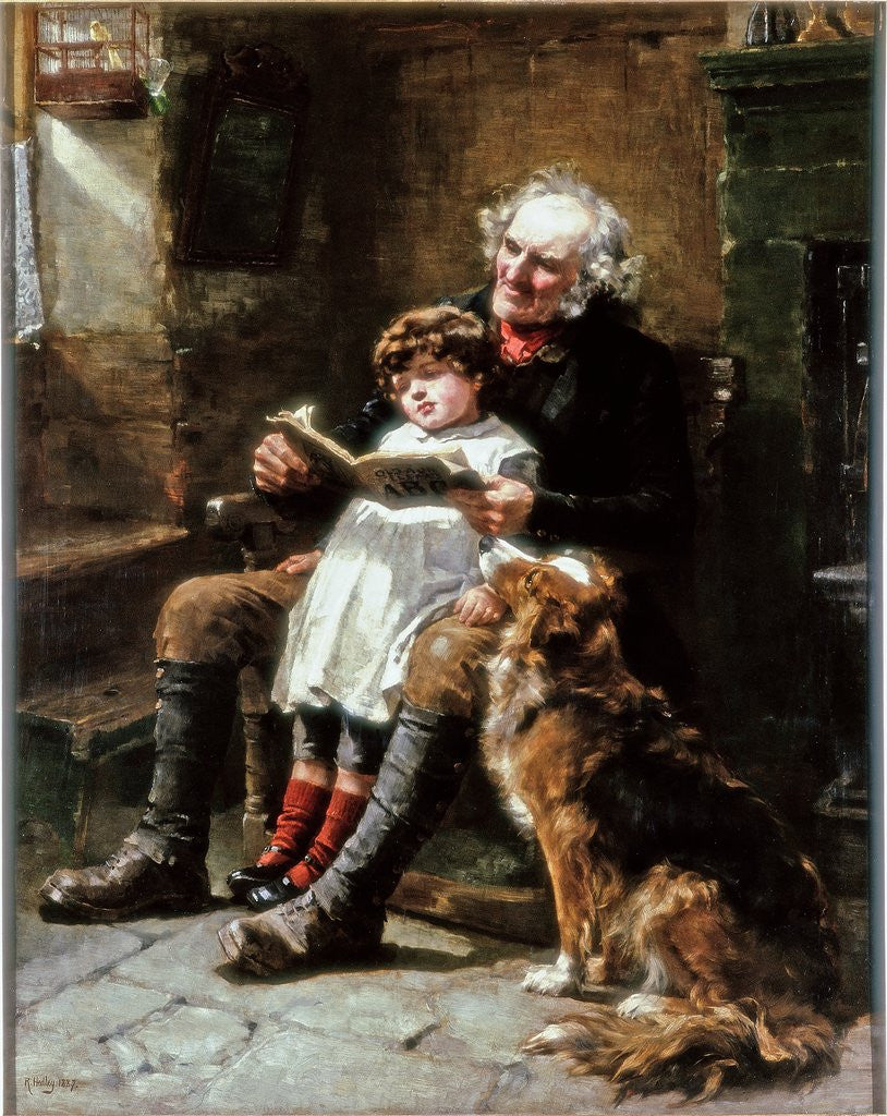 Detail of A.B.C. by Ralph Hedley