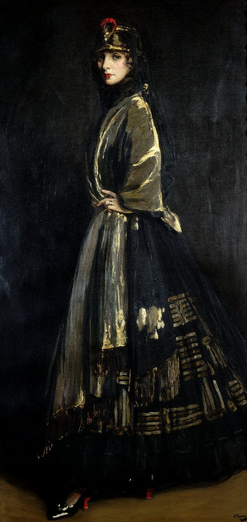 Detail of Hazel in Black and Gold by Sir John Lavery
