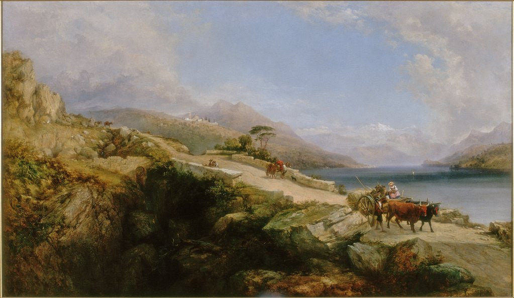 Detail of Near Arona, Lago Maggiore by George Edwards Hering