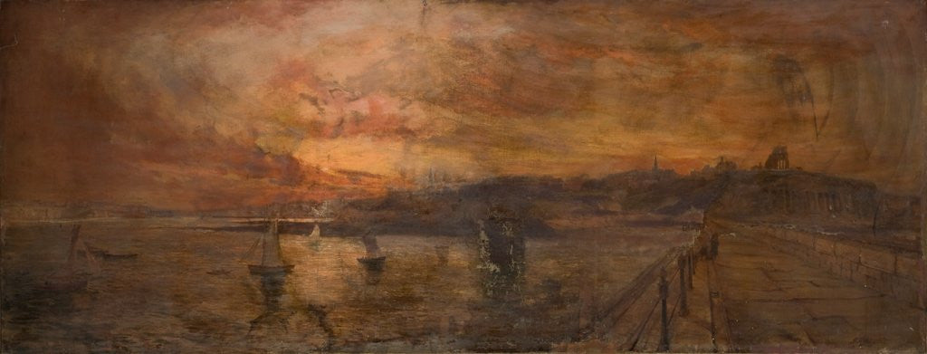 Detail of Tynemouth Pier by John Falconar Slater