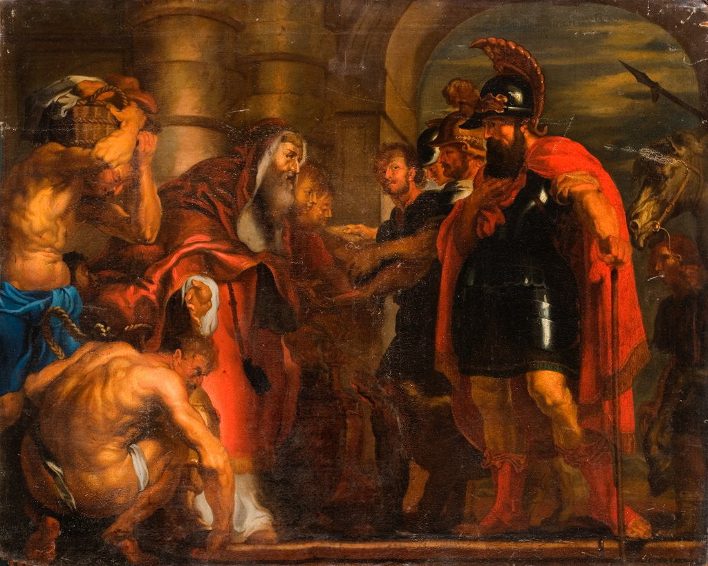 Detail of The Meeting of Abraham and Melchisedech by Peter Paul  Rubens