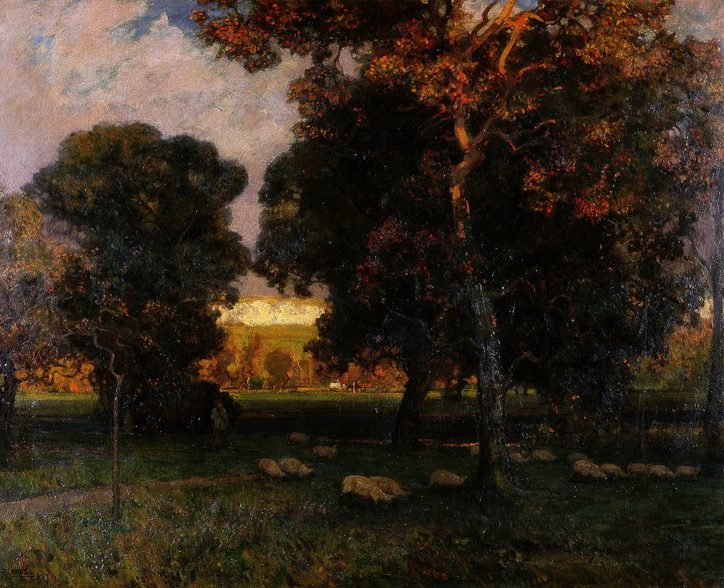 Detail of A Gleam before the Storm by Sir Alfred East