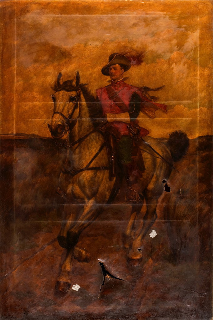 Detail of The Trumpeter by Thomas Mackay