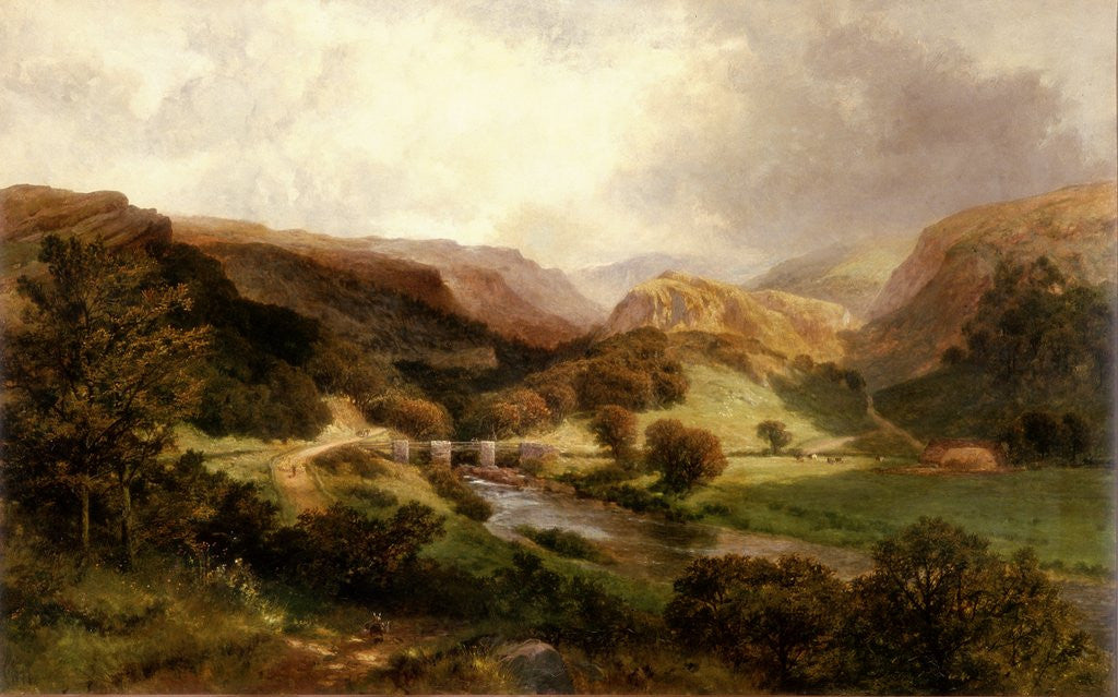 Detail of Pont-y-Pant and the Lledr Valley, North Wales by James Peel