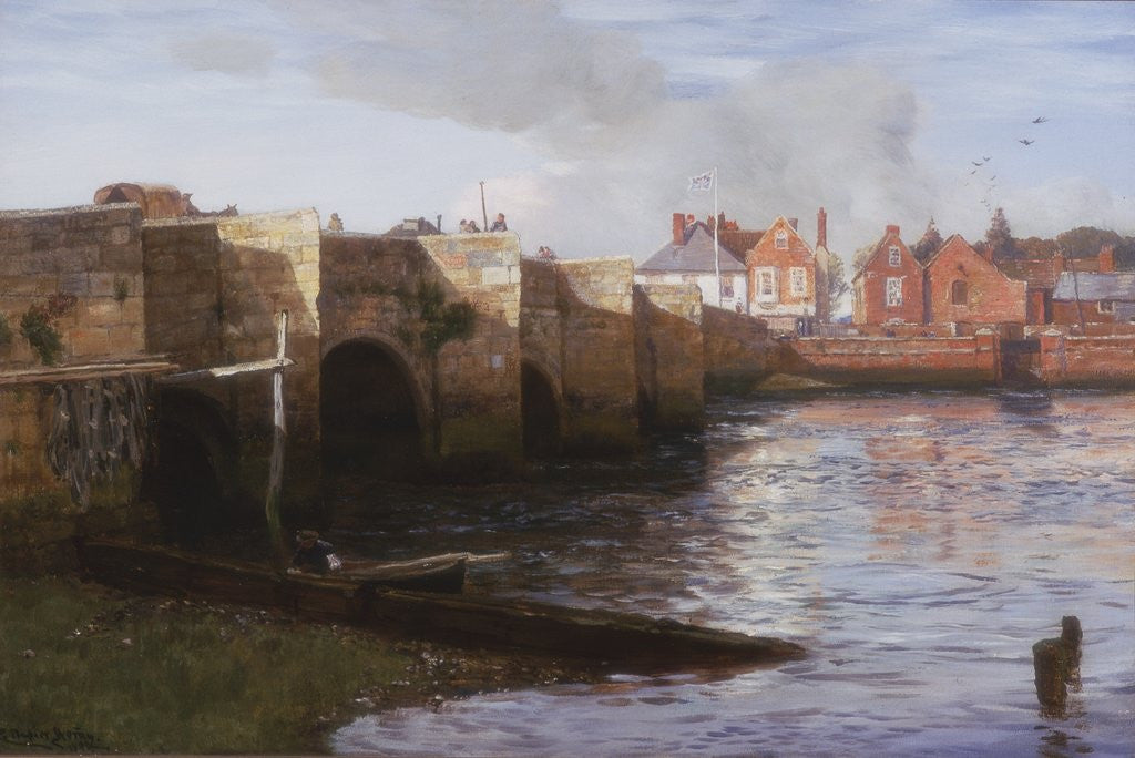 Detail of Redbridge, Southampton by Charles Napier Hemy