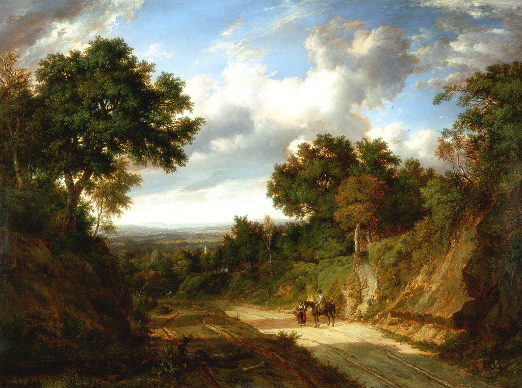 Detail of Landscape with Figures by Patrick Nasmyth
