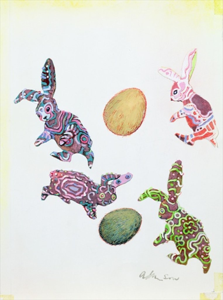 Detail of Easter Rabbits by George Adamson