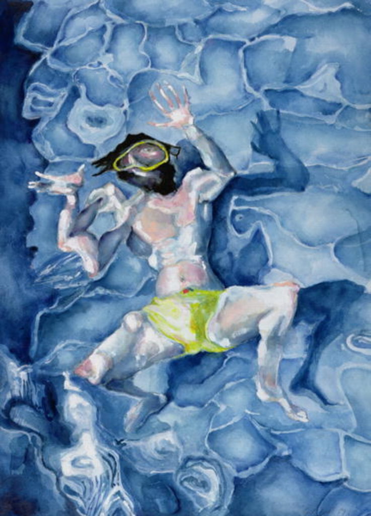 Detail of The Swimmer, 1989 by Gareth Lloyd Ball