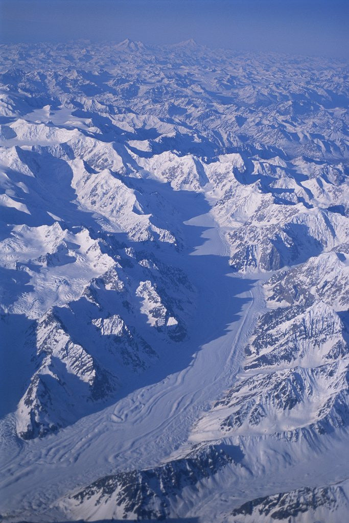 Detail of Alaska Range Glaciers in Denali National Park and Preserve by Corbis