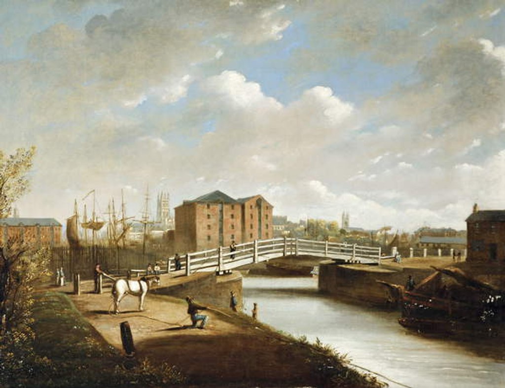 Detail of Llanthony Bridge, Gloucester Docks by Edward Smith